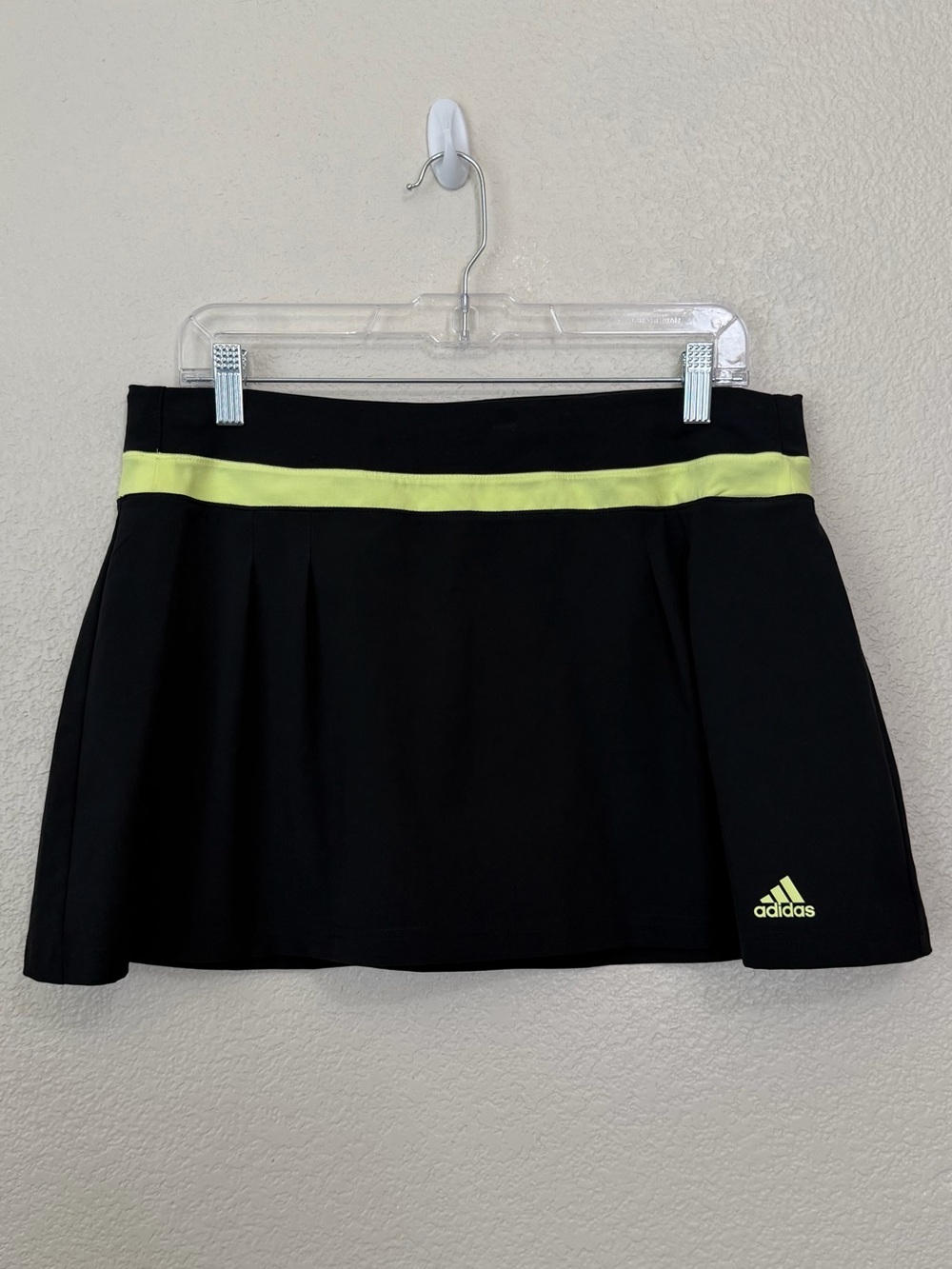 Adidas Climalite Black Neon Athletic Skirt Skort, Sz Large